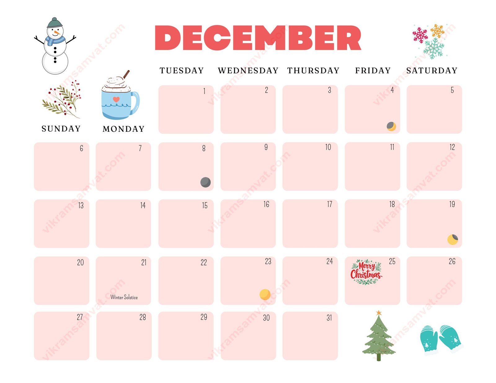 December 2026 Hindu Calendar