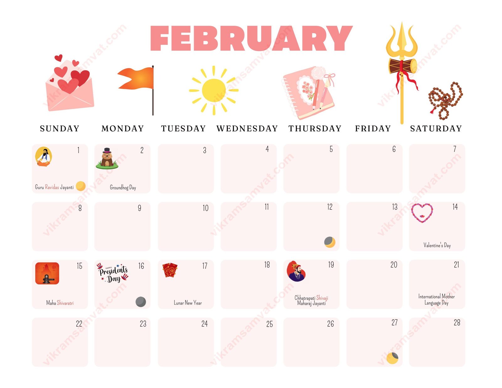 February  2026 Hindu Calendar