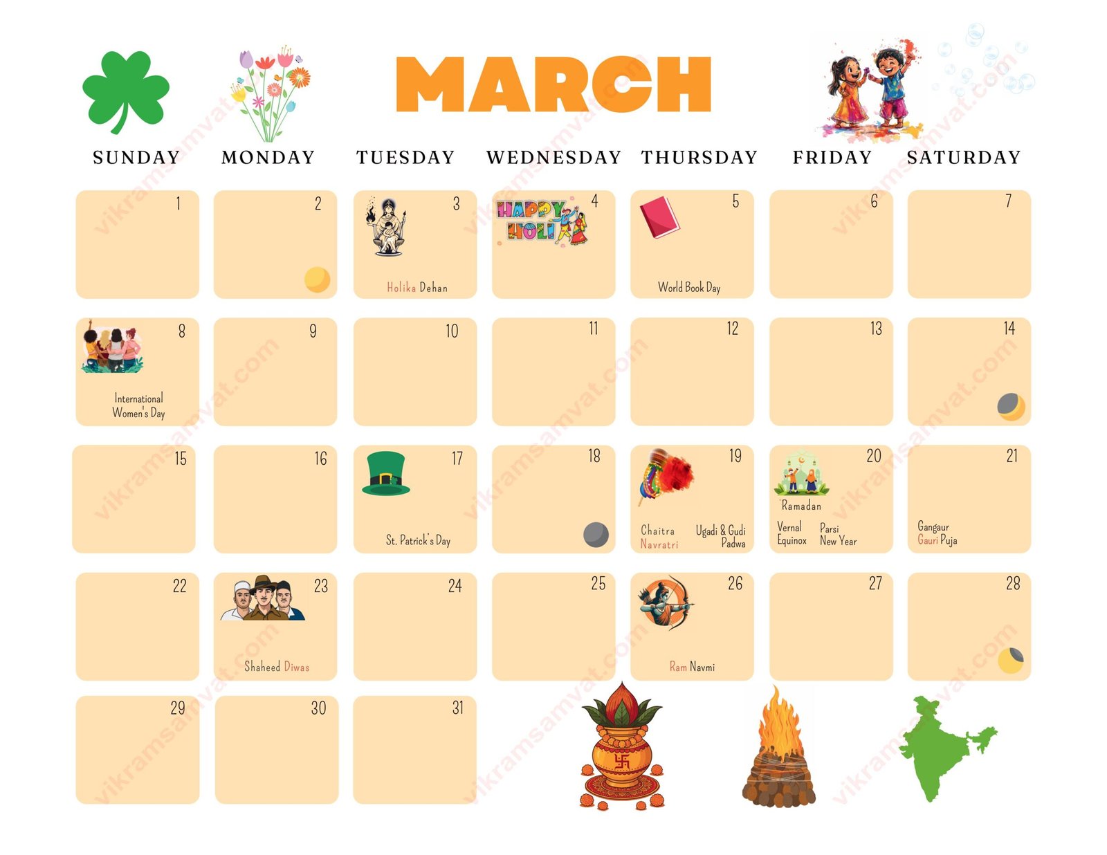 March 2026 Hindu Calendar